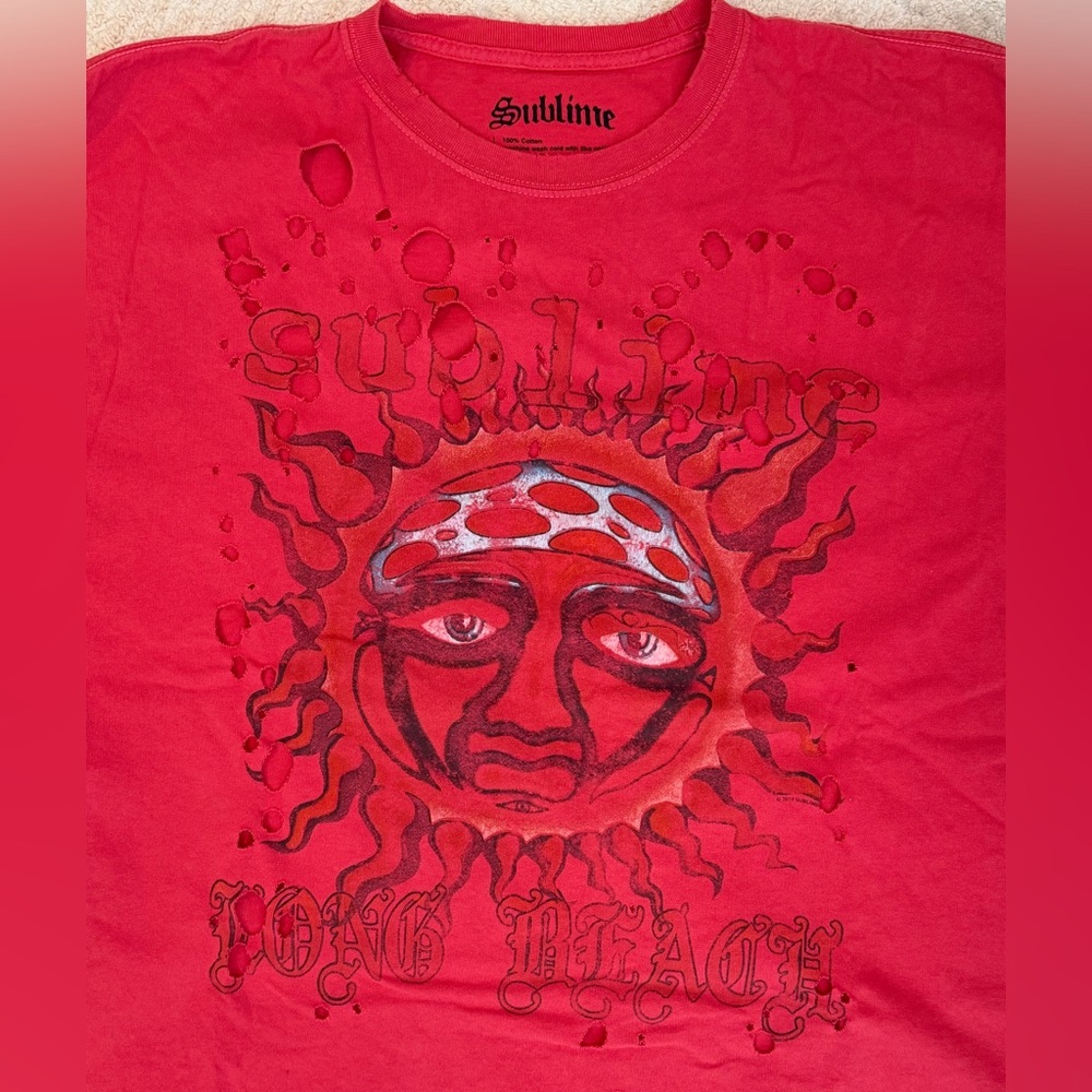 Sublime Distressed Oversized Tee - Picture 4 of 5